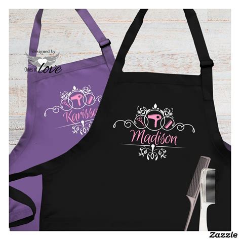 black hairdressing apron|hair stylist aprons unique.